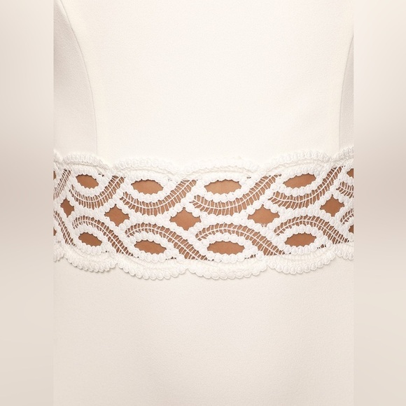 Lulu’s In the Name of Love White Crochet Lace Trumpet Midi Dress Size Small NWT - Picture 11 of 11